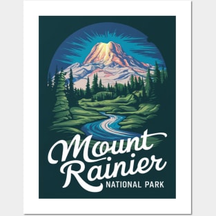 Mount Rainier NP Washington Posters and Art